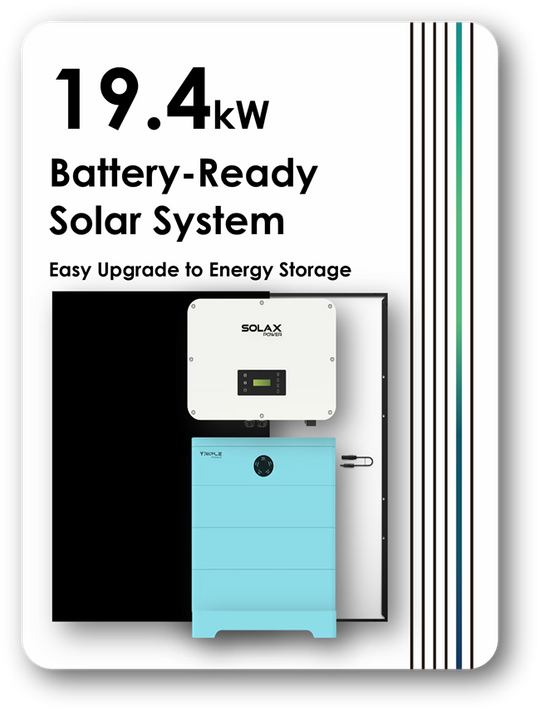 Solax Three Phase 19.4kW Battery-Ready Solar System