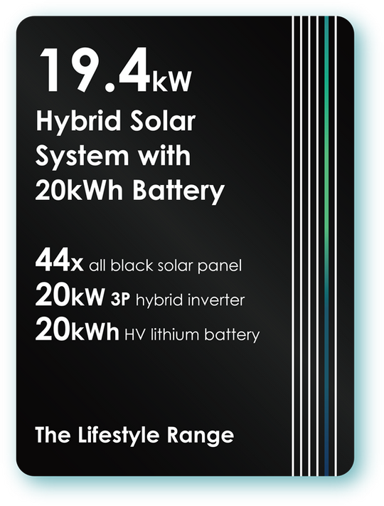 Sungrow Three Phase 19.4kW Hybrid Solar System with 20.0kWh Battery