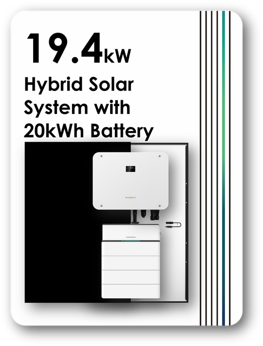 Sungrow Three Phase 19.4kW Hybrid Solar System with 20.0kWh Battery