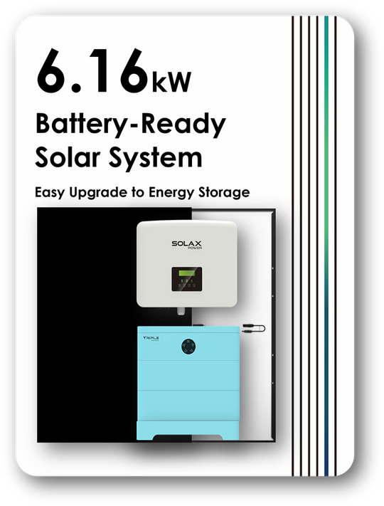 Solax Single Phase 6.16kW Battery-Ready Solar System