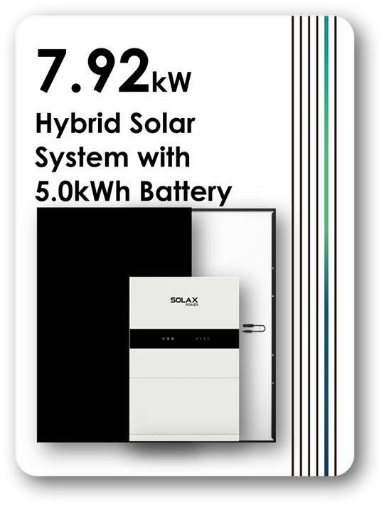 Solax Single Phase 7.92kW Hybrid Solar System with 5.0kWh Battery