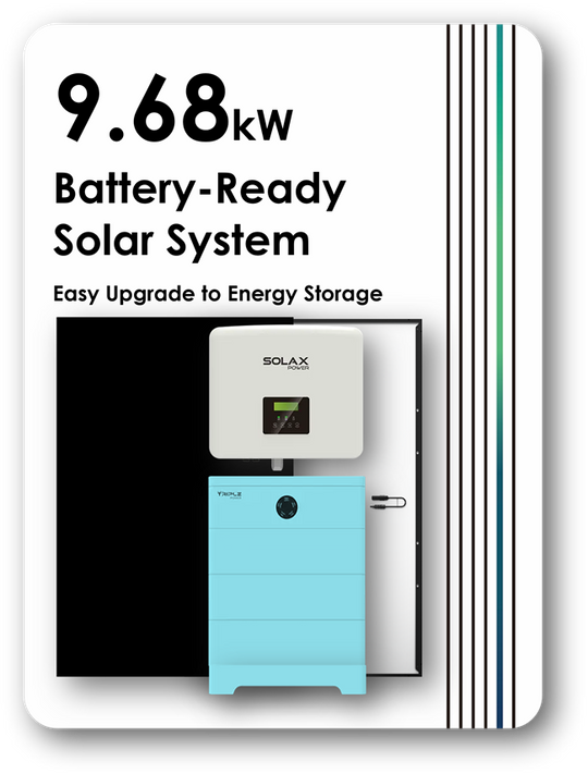 Solax Three Phase 9.68kW Battery-Ready Solar System